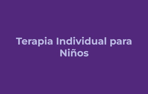Terapia individual para niños