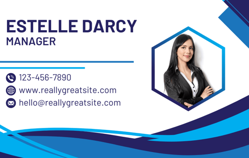 a business card with a business card for a real estate agent