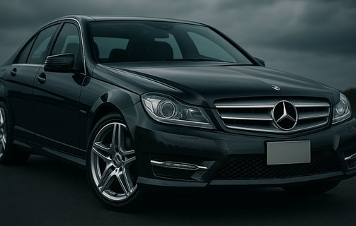 MercedesBenz C300 2008- 2014 fitted with premium high-performance tires, displayed at our auto store