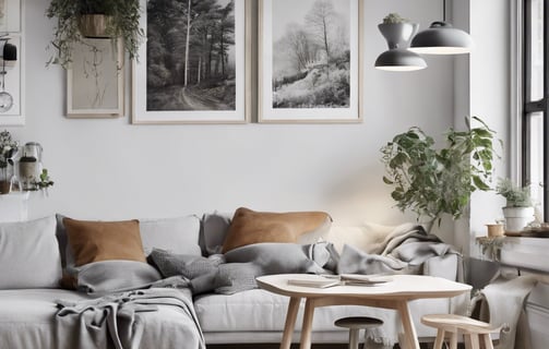 Bright living room with modern inventory