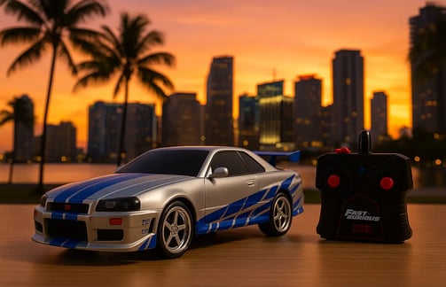 Jada Toys Fast & Furious Nissan Skyline GT-R  en ciudad