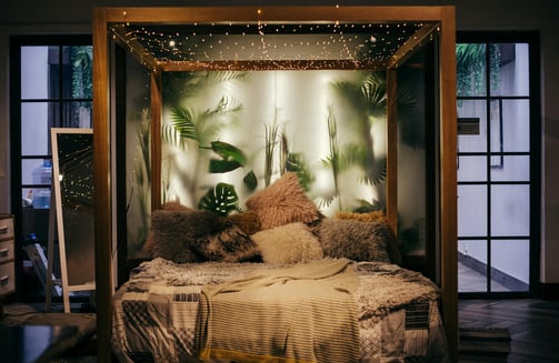 textile confortable chambre cocooning