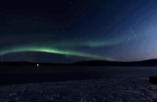 Polarlichter über Äkäslompolo