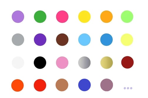 palette de couleurs multicolor