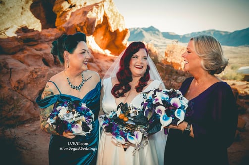 a bride and groomsmid at a wedding