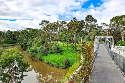 Collins Bridge in the Yarra Bend Park, Melbourne