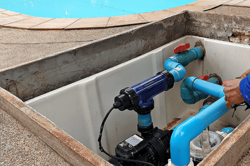 Expert pool technicians performing thorough pool inspections and maintenance, keeping your pool in t