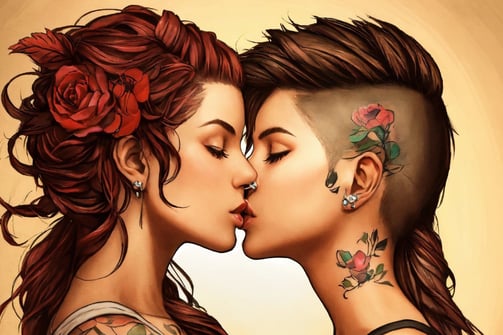 couple de lesbienne
