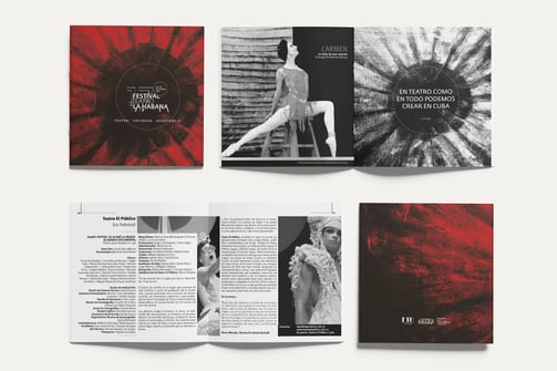 Diseño editorial. Catálogo Campaña del 17 Festival de Teatro de La Habana.
