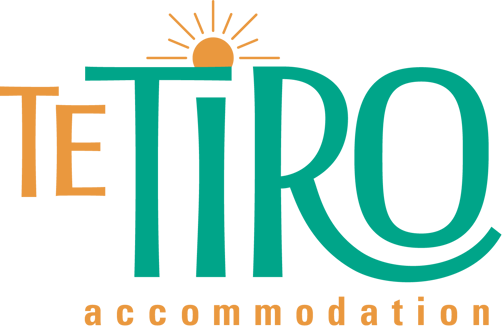 A logo for Te Tiro Accommodations in Waikato New Zealand.