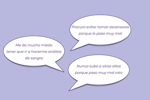 Nunca subo a sitios altos porque paso muy mal rato