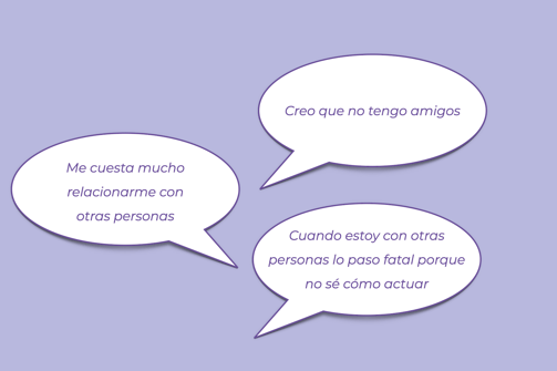 Me cuesta mucho relacionarme con otros personas