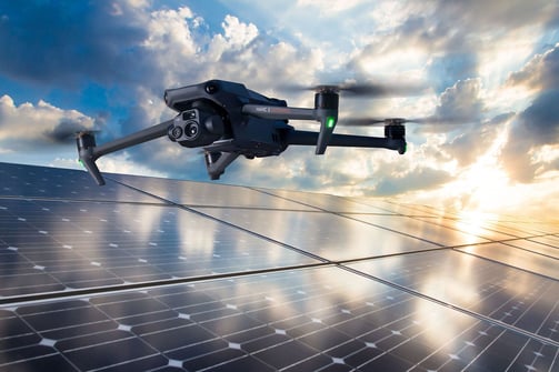 Solar Panel inspection with a drone