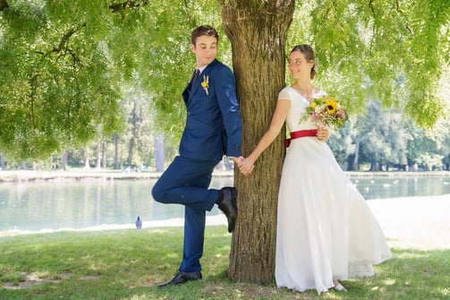 photo de couple lors d'un mariage en Bourgogne