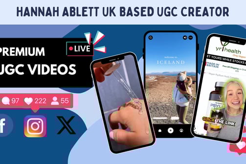 Hannah Ablett UGC Videos Creator UK