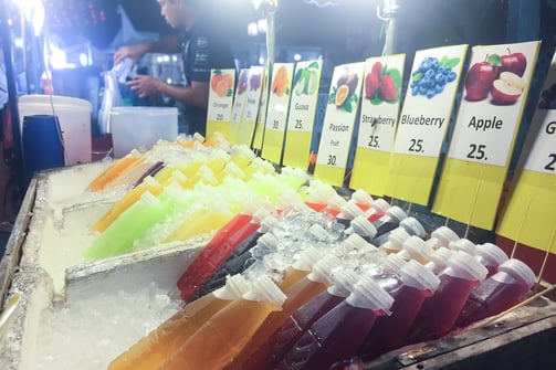 Maenam Walking Street on Koh Samui, Thailand