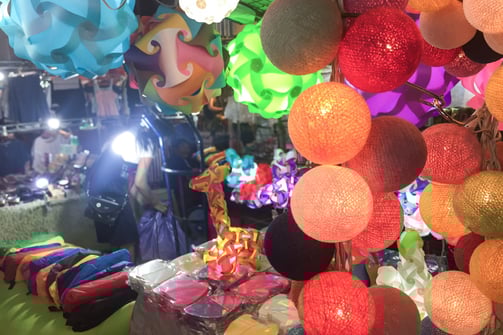 Bophut Walking Street on Koh Samui, Thailand