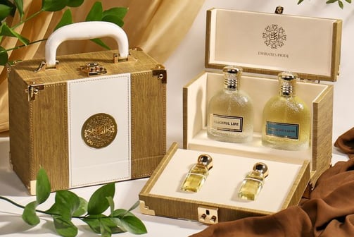 a premium/luxury fragrance set