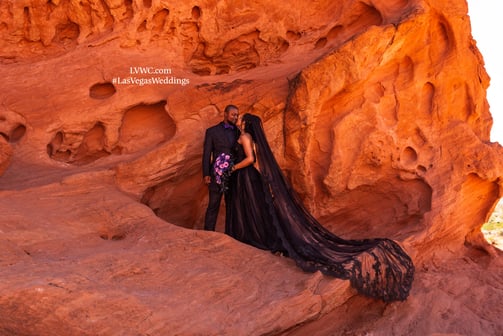 Wedding Couple on the Red Rocks