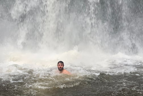 pisgah forest waterfall