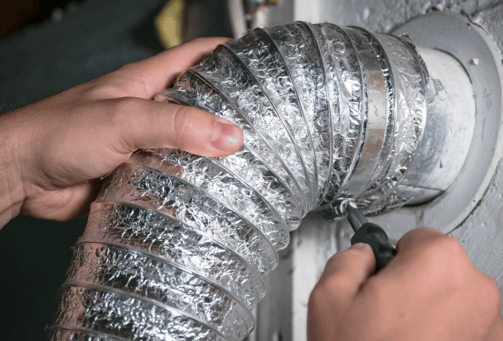 a person is holding a ducted ducted ducted ducted ducted duct