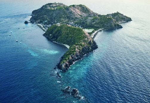 Vista aerea Apo Island