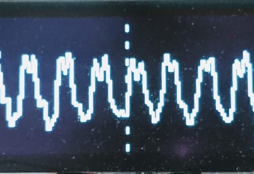 Arduino oscilloscope waveform display