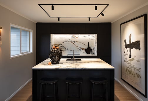 dramatic bespoke kitchen