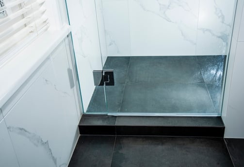 Custom glass showers