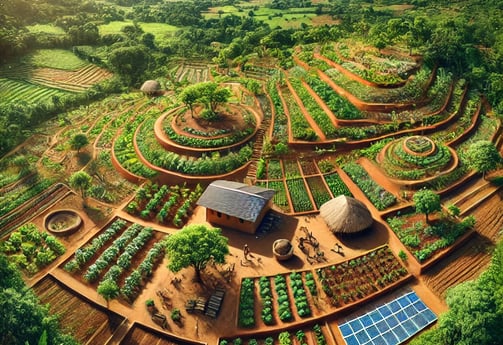 Le design en permaculture à la ferme Aménopé Togo