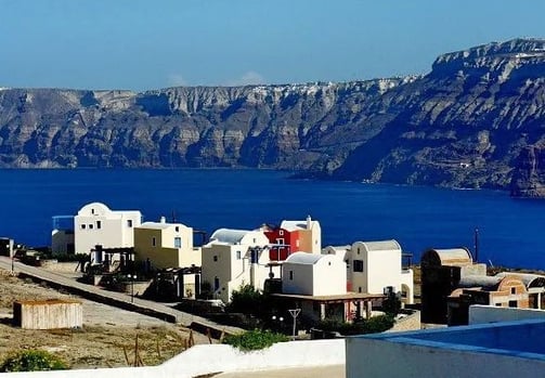 Akrotiri village Santorini