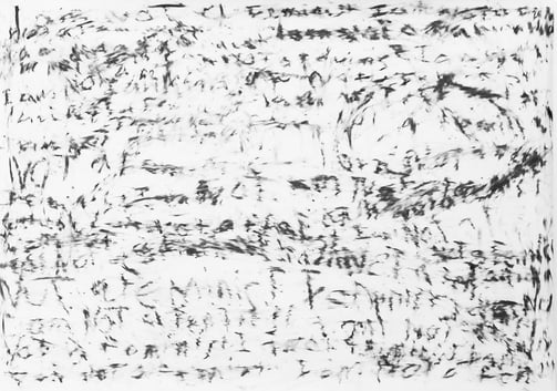 Jennifer Mae Wood, The Remains, Charcoal on paper, 61x50", 2015