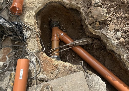 Drain Repairs underway in Blackpool
