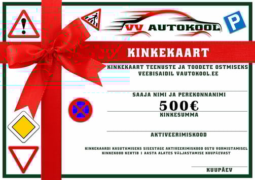 a gift certificate for a car dealer