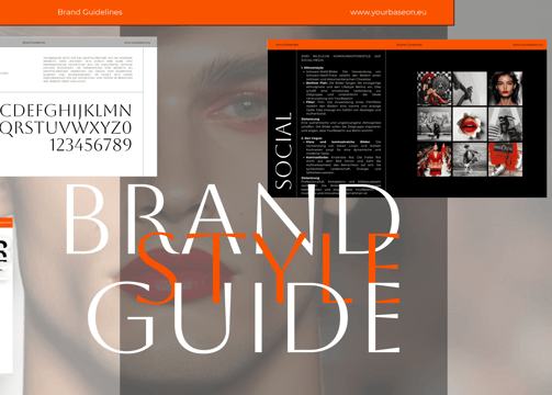 Bildschirmansicht eines Brand Style Guides