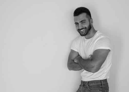 Portrait Homme noir et blanc - The David Touch - Offre découverte