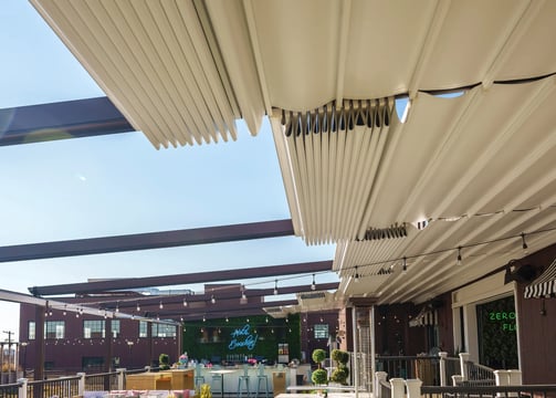 mái xếp nhà hàng