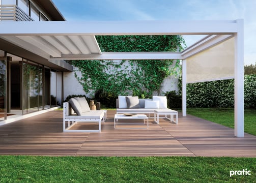 Pergola mit Tuch