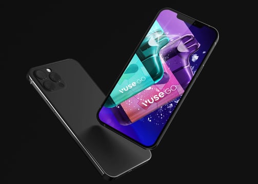Digital marketing campaign for Vuse shown on smartphone.