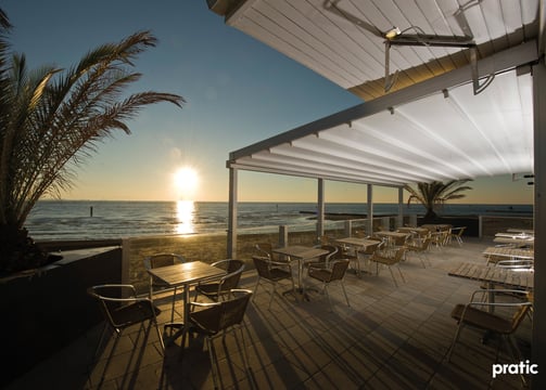 Pergola mit Tuch