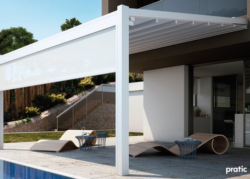 Pergola mit Tuch