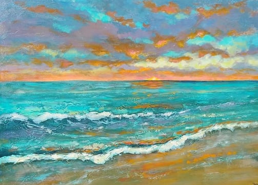 beach painting