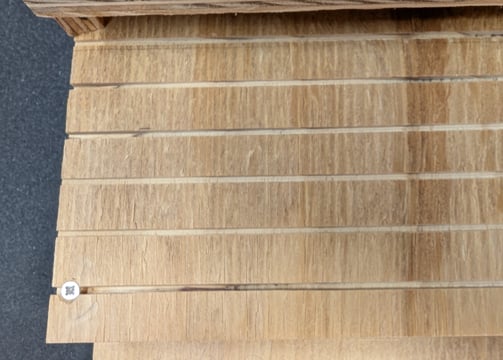 Bat box detail - textured for easy climbing
