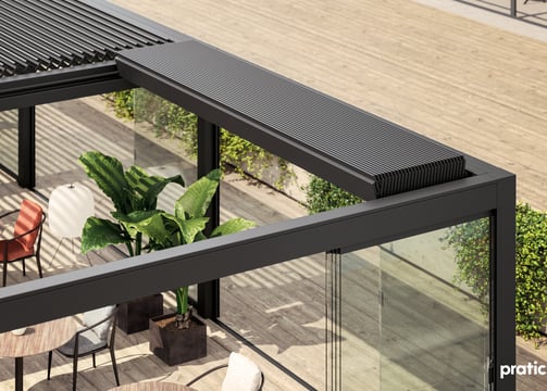 Pergola mit Lamellen