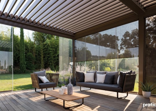 Pergola mit Lamellen