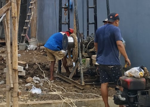 Pekerjaan sumur bor di mijen