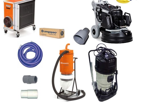 HEPA Filters, continuous bags, hoses and cuff 