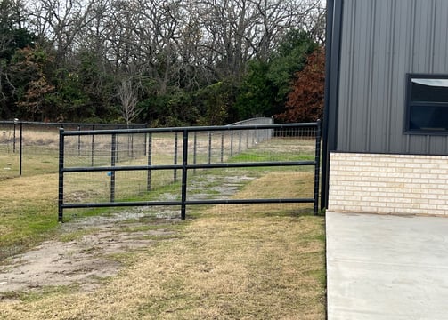 Black Metal Fence