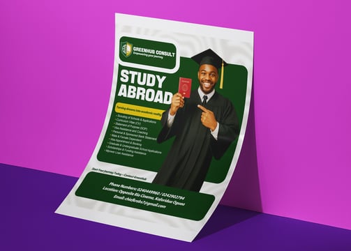 a poster of a student's graduation poster