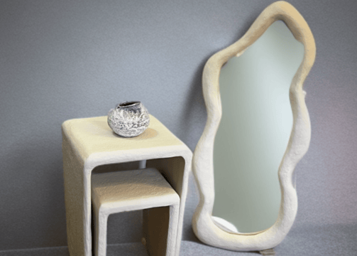 Wabi Sabi Paper Mache Interior Desin